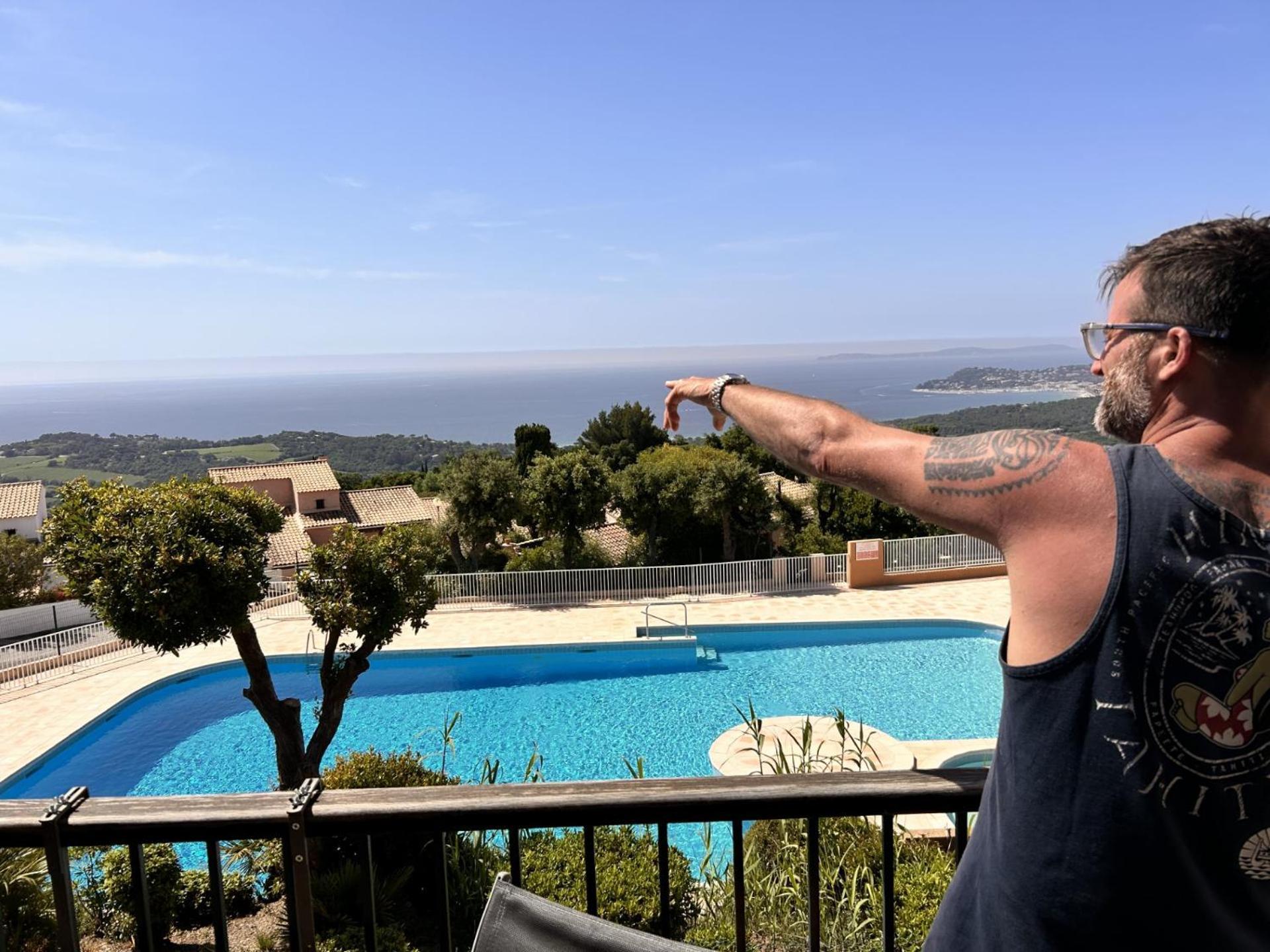 Studio Pool House Mdt 2 Etoiles Vue Mer Panoramique Amazing Sea View Wifi Linge Linen Inclut Aircondition La Croix-Valmer Exterior photo